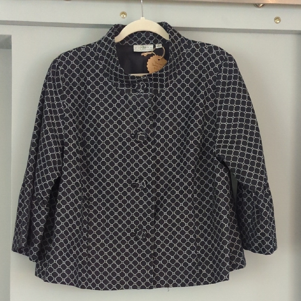 Studio Works Geometric Black and White Jacket